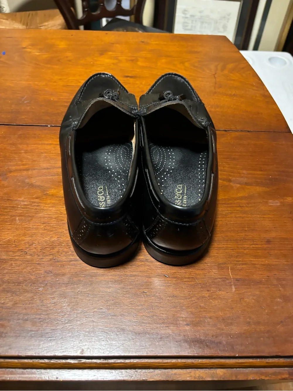 G.H. Bass & Co. Kitties Tassel Loafer Black Leather Size 10.5 D Style 067022